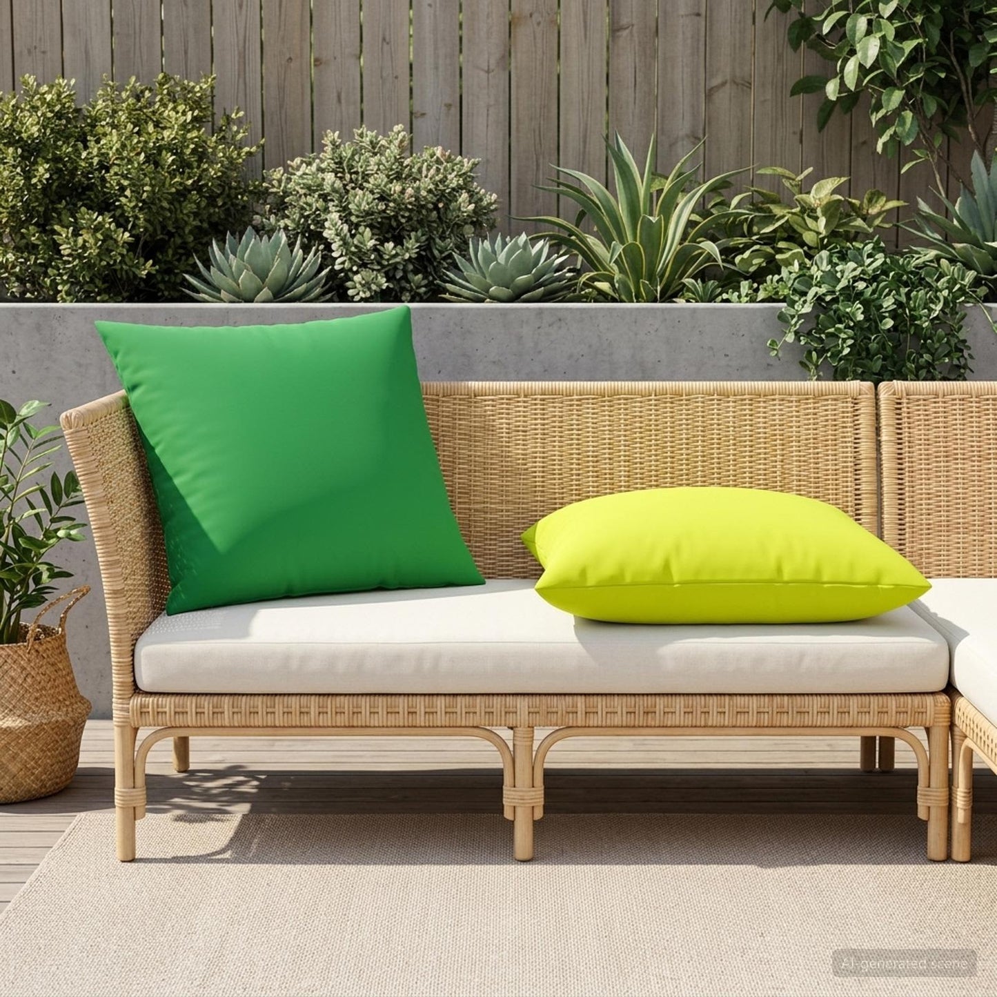 Cushion Cover 6 pcs HEERLEN Green 80 x 80 cm Polyester