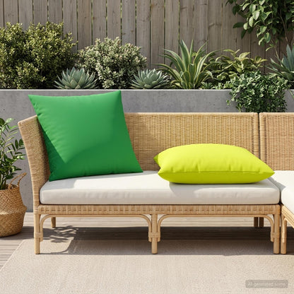 Cushion Cover 6 pcs HEERLEN Green 80 x 80 cm Polyester