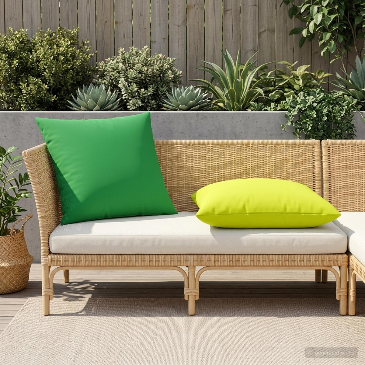 Throw Pillow 2 pcs HEERLEN Bright Green 80 x 80 cm Polyester