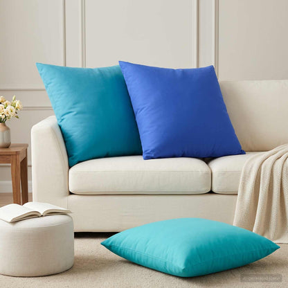 Cushion Cover 6 pcs HEERLEN Light Blue 80 x 80 cm Polyester