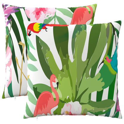 Cushion Cover 2 pcs HEERLEN Multicolour 65 x 65 cm Polyester