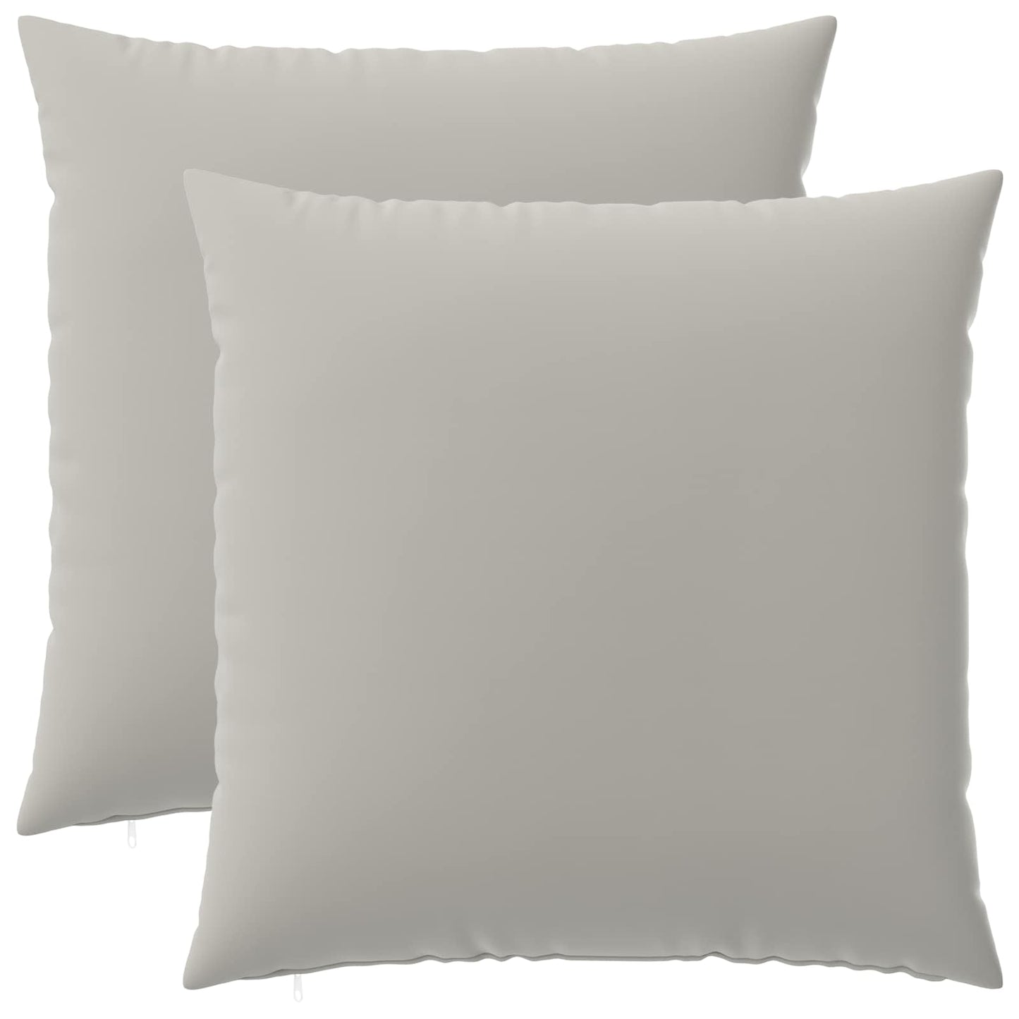 Cushion Cover 2 pcs HEERLEN Grey 65 x 65 cm Polyester