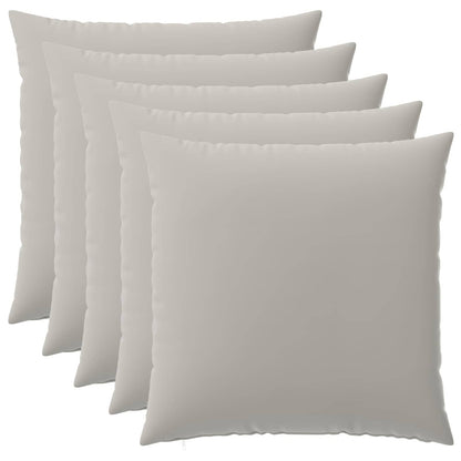 Cushion Cover 6 pcs HEERLEN Grey 65 x 65 cm Polyester