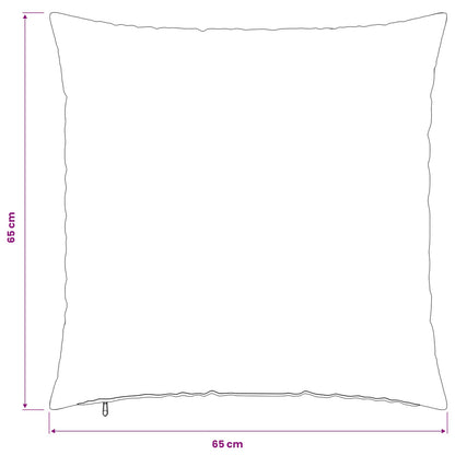 Cushion Cover 2 pcs HEERLEN Taupe 65 x 65 cm Polyester