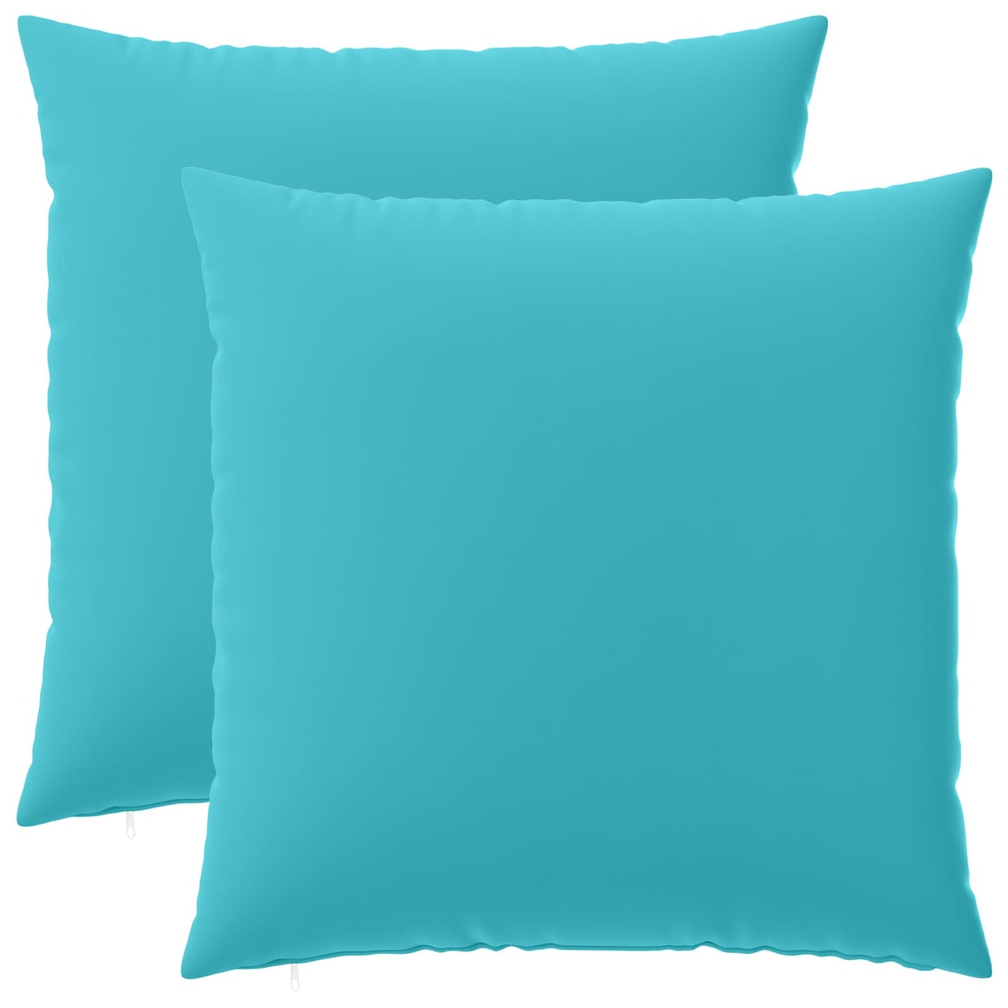 Cushion Cover 2 pcs HEERLEN Turquoise 65 x 65 cm Polyester