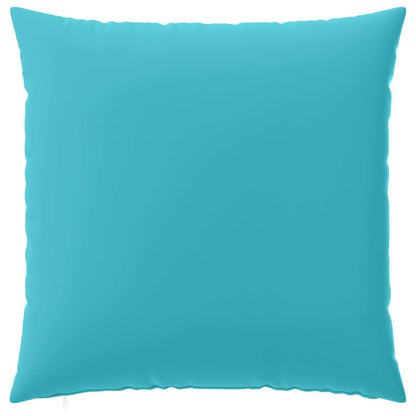 Cushion Cover 2 pcs HEERLEN Turquoise 65 x 65 cm Polyester