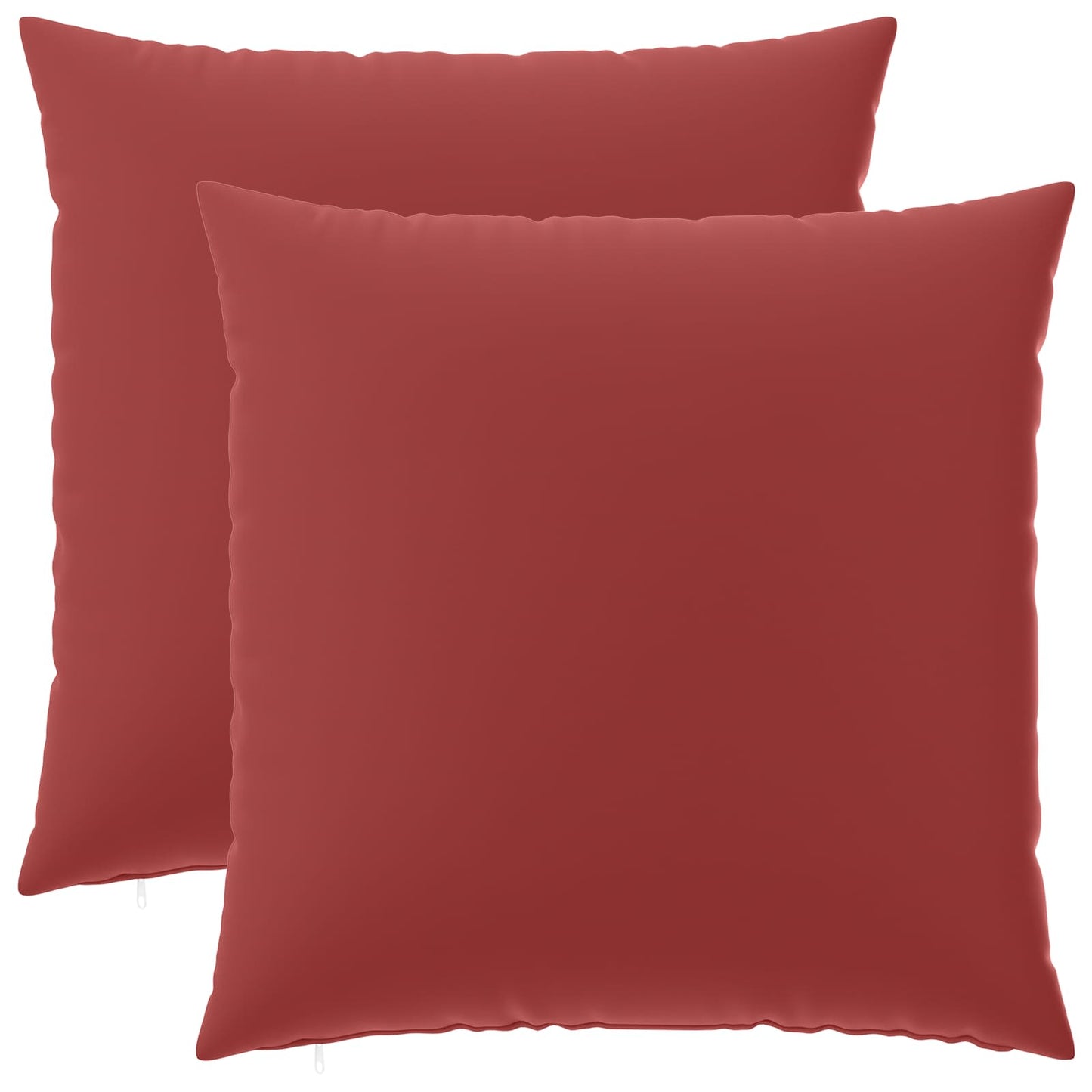 Cushion Cover 2 pcs HEERLEN Wine Red 65 x 65 cm Polyester