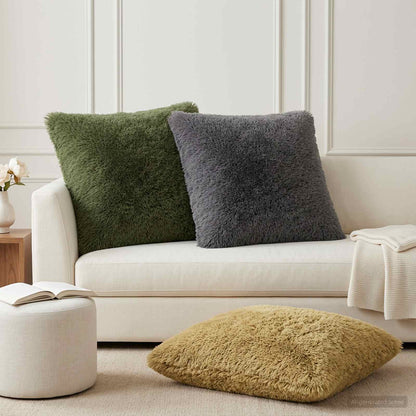 Cushion Cover 6 pcs HEERLEN Light Green 80 x 80 cm PV Fleece