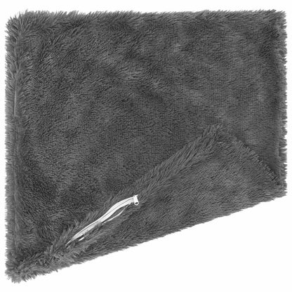 Cushion Cover 6 pcs HEERLEN Light Grey 65 x 65 cm PV Fleece