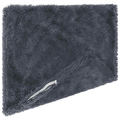 Cushion Cover 2 pcs HEERLEN Anthracite 65 x 65 cm PV Fleece