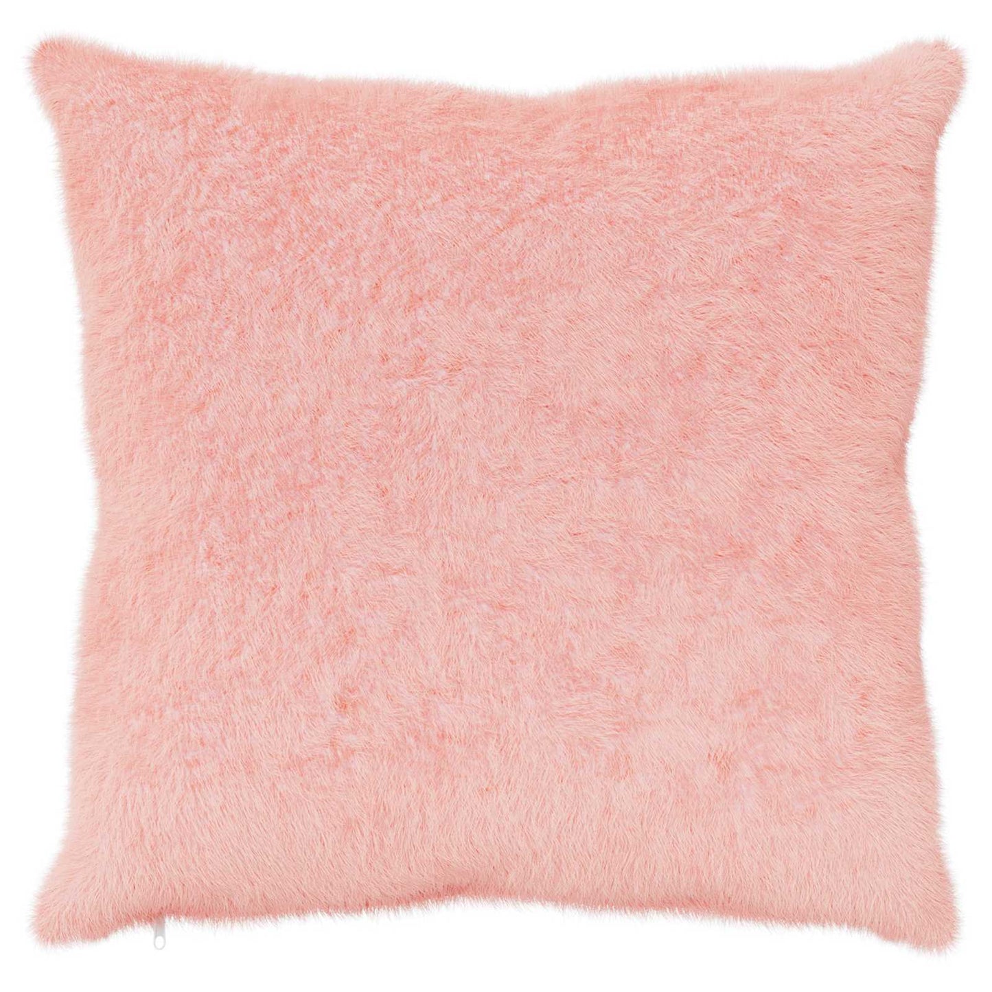 Cushion Cover 2 pcs HEERLEN Pink 65 x 65 cm Faux Rabbit Fur