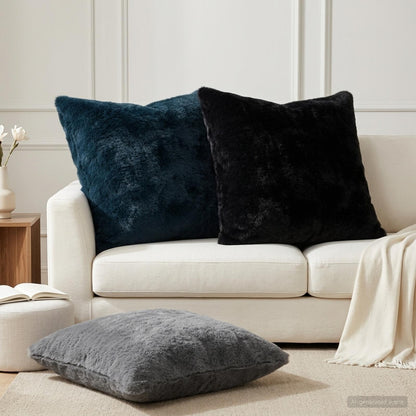 Cushion Cover 6 pcs HEERLEN Dark Grey 65 x 65 cm