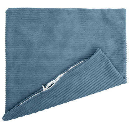 Cushion Cover 6 pcs HEERLEN Blue 70 x 70 cm Corduroy