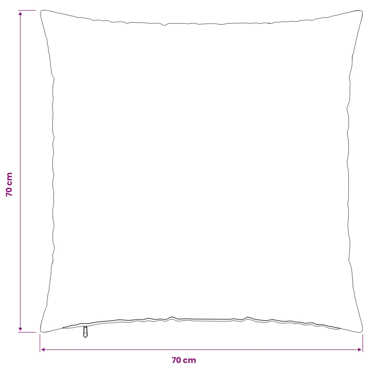 Cushion Cover 6 pcs HEERLEN Dark Grey 70 x 70 cm