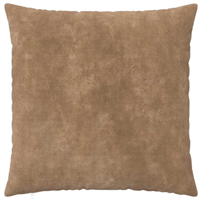 Cushion Cover 6 pcs HEERLEN Taupe 70 x 70 cm Microfiber Fleece