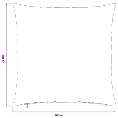 Cushion Cover 2 pcs HEERLEN Dark Grey 70 x 70 cm