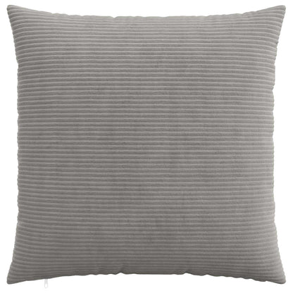 Cushion Cover 2 pcs HEERLEN Light Grey 80 x 80 cm Corduroy