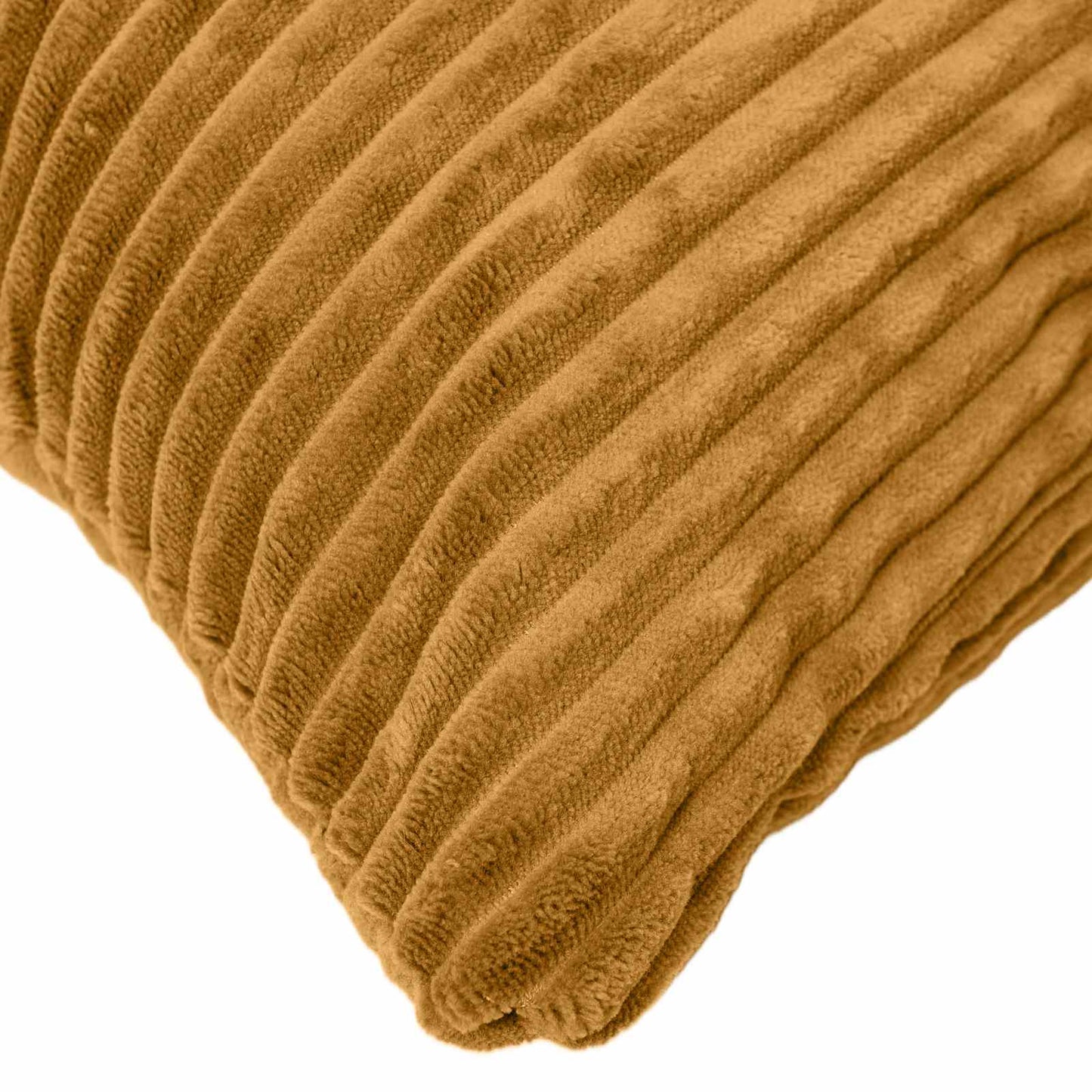 Cushion Cover 2 pcs HEERLEN Yellow 80 x 80 cm Corduroy