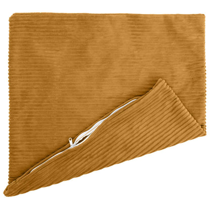 Cushion Cover 2 pcs HEERLEN Yellow 80 x 80 cm Corduroy
