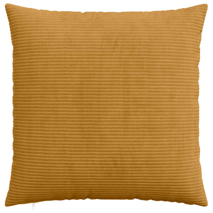 Cushion Cover 2 pcs HEERLEN Yellow 80 x 80 cm Corduroy