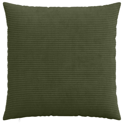 Cushion Cover 2 pcs HEERLEN Green 80 x 80 cm Corduroy