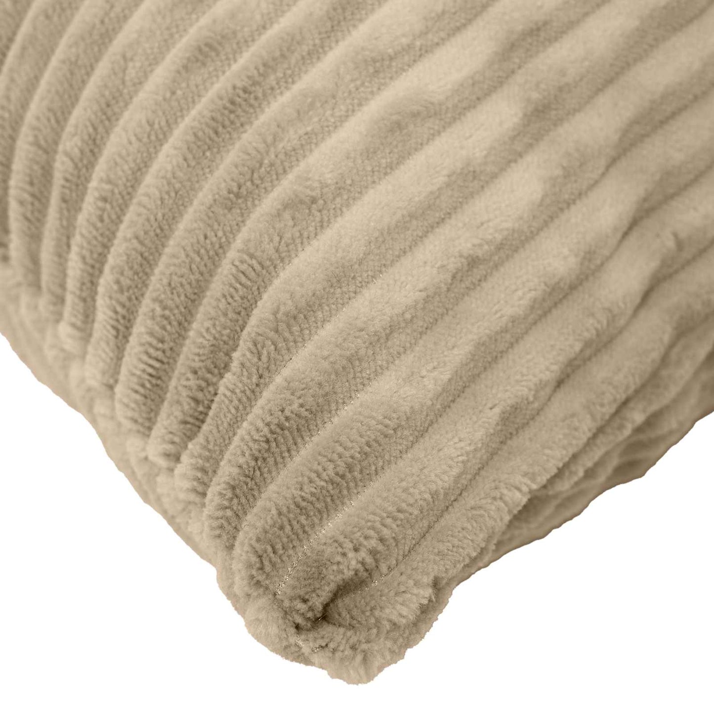 Cushion Cover 6 pcs HEERLEN Taupe 80 x 80 cm Corduroy