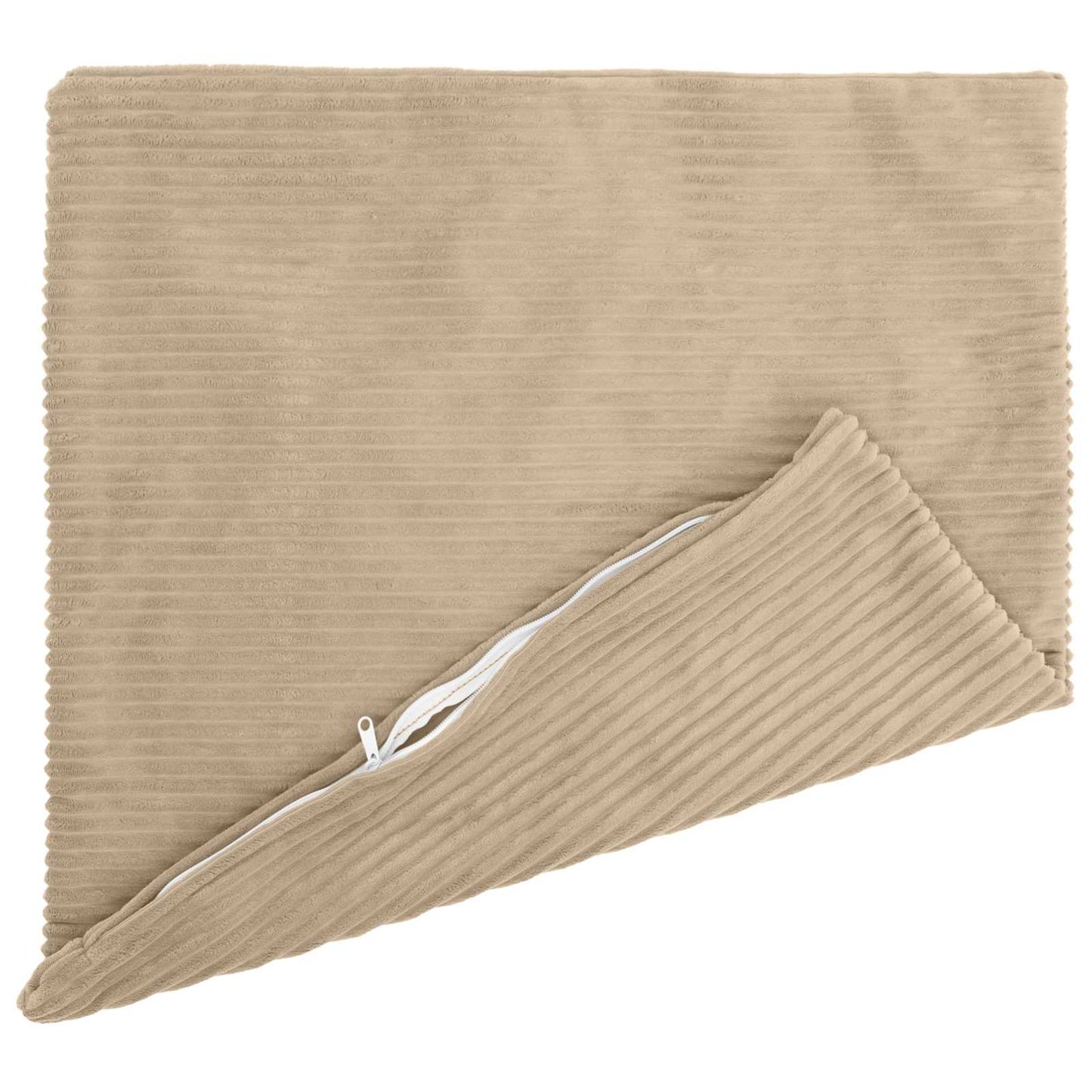 Cushion Cover 6 pcs HEERLEN Taupe 80 x 80 cm Corduroy