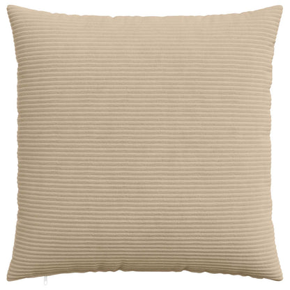 Cushion Cover 6 pcs HEERLEN Taupe 80 x 80 cm Corduroy