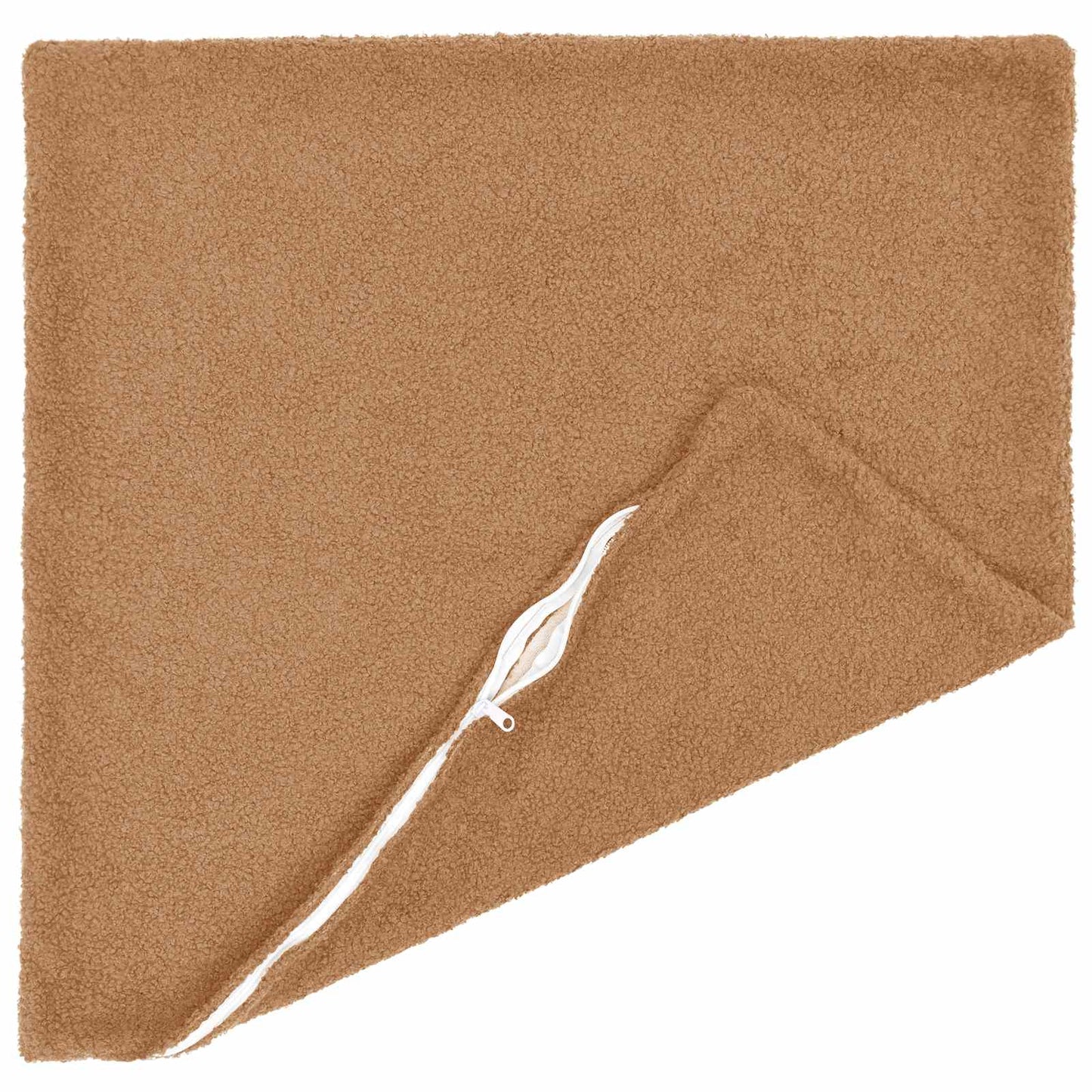 Cushion Cover 6 pcs HEERLEN Beige 80 x 80 cm Bouclé