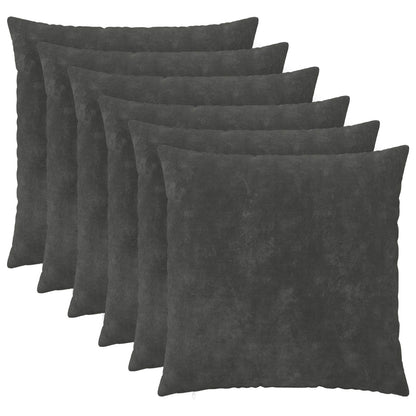 Cushion Cover 6 pcs HEERLEN Anthracite 80 x 80 cm