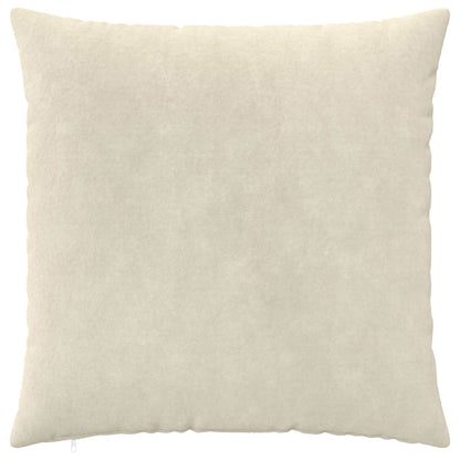 Cushion Cover 6 pcs HEERLEN Cream 80 x 80 cm Microfiber Fleece