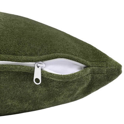 Cushion Cover 6 pcs HEERLEN Green 80 x 80 cm Microfiber Fleece