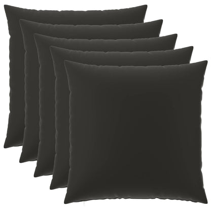 Cushion Cover 6 pcs HEERLEN Black 80 x 80 cm Polyester