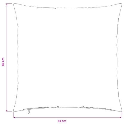 Cushion Cover 6 pcs HEERLEN Green 80 x 80 cm Polyester