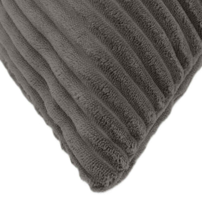 Cushion Cover 2 pcs ALMELO Dark Grey 40 x 145 cm Corduroy