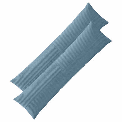 Cushion Cover 2 pcs ALMELO Blue 40 x 145 cm Corduroy