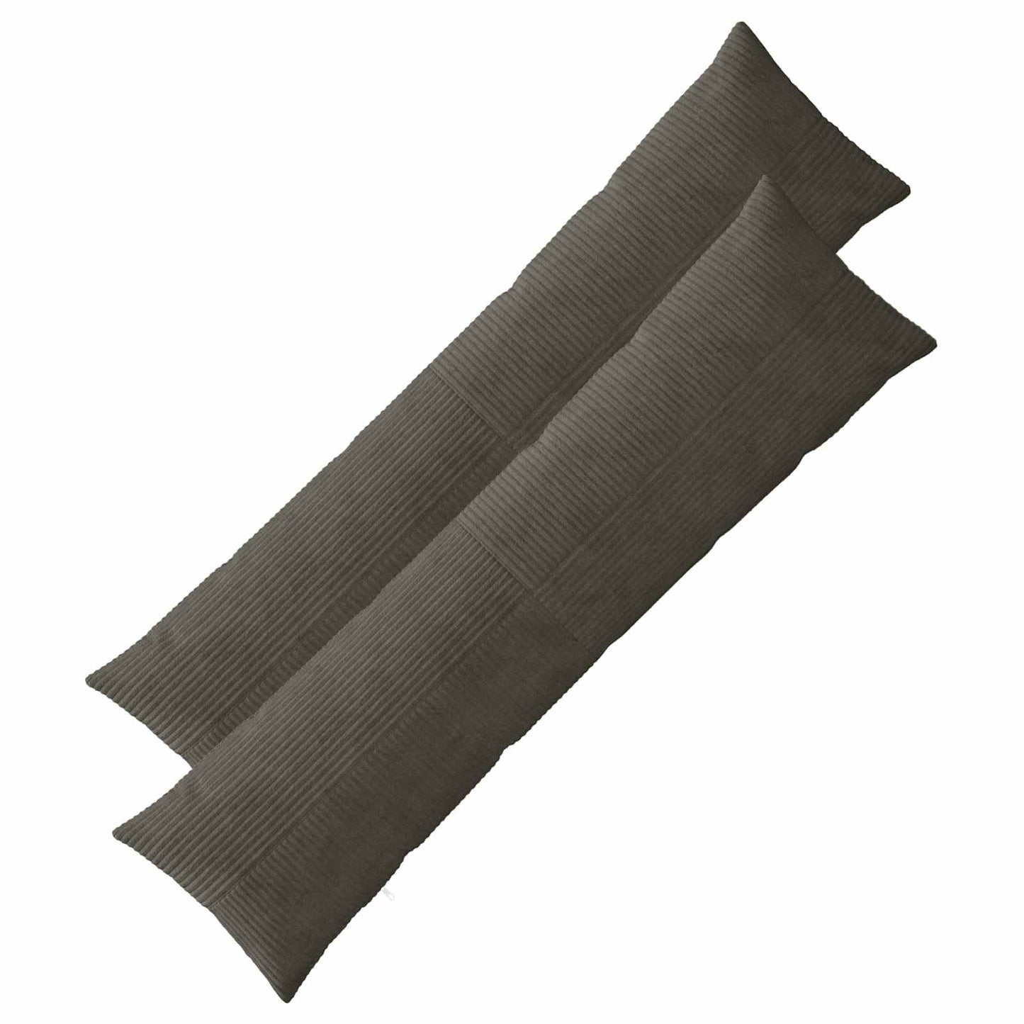 Cushion Cover 2 pcs ALMELO Anthracite 40 x 145 cm Corduroy
