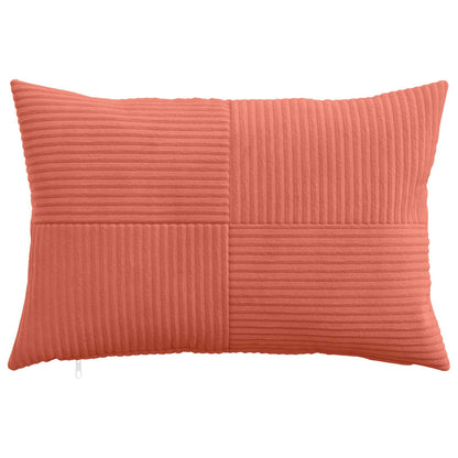 Cushion Cover 6 pcs ALMELO Red Orange 40 x 60 cm Corduroy