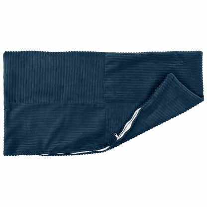 Cushion Cover 6 pcs ALMELO Navy Blue 40 x 70 cm Corduroy