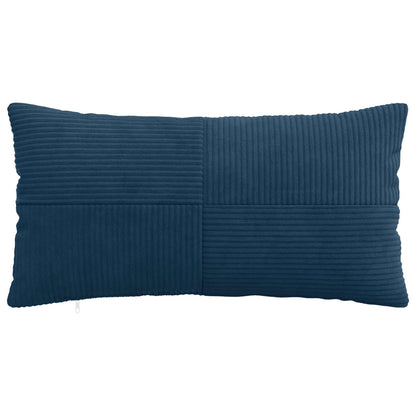 Cushion Cover 6 pcs ALMELO Navy Blue 40 x 70 cm Corduroy
