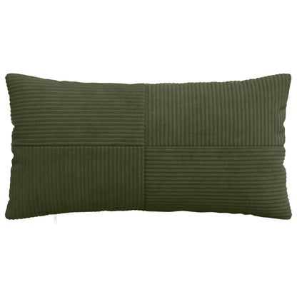 Cushion Cover 6 pcs ALMELO Green 40 x 70 cm Corduroy