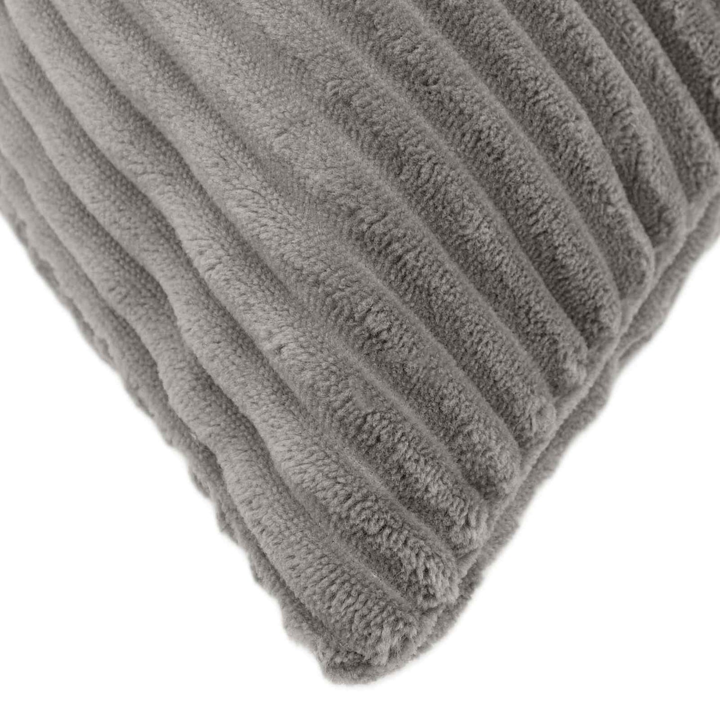 Cushion Cover 6 pcs ALMELO Light Grey 40 x 80 cm Corduroy