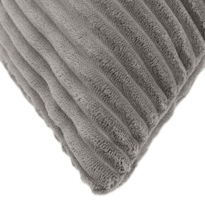 Cushion Cover 6 pcs ALMELO Light Grey 40 x 80 cm Corduroy