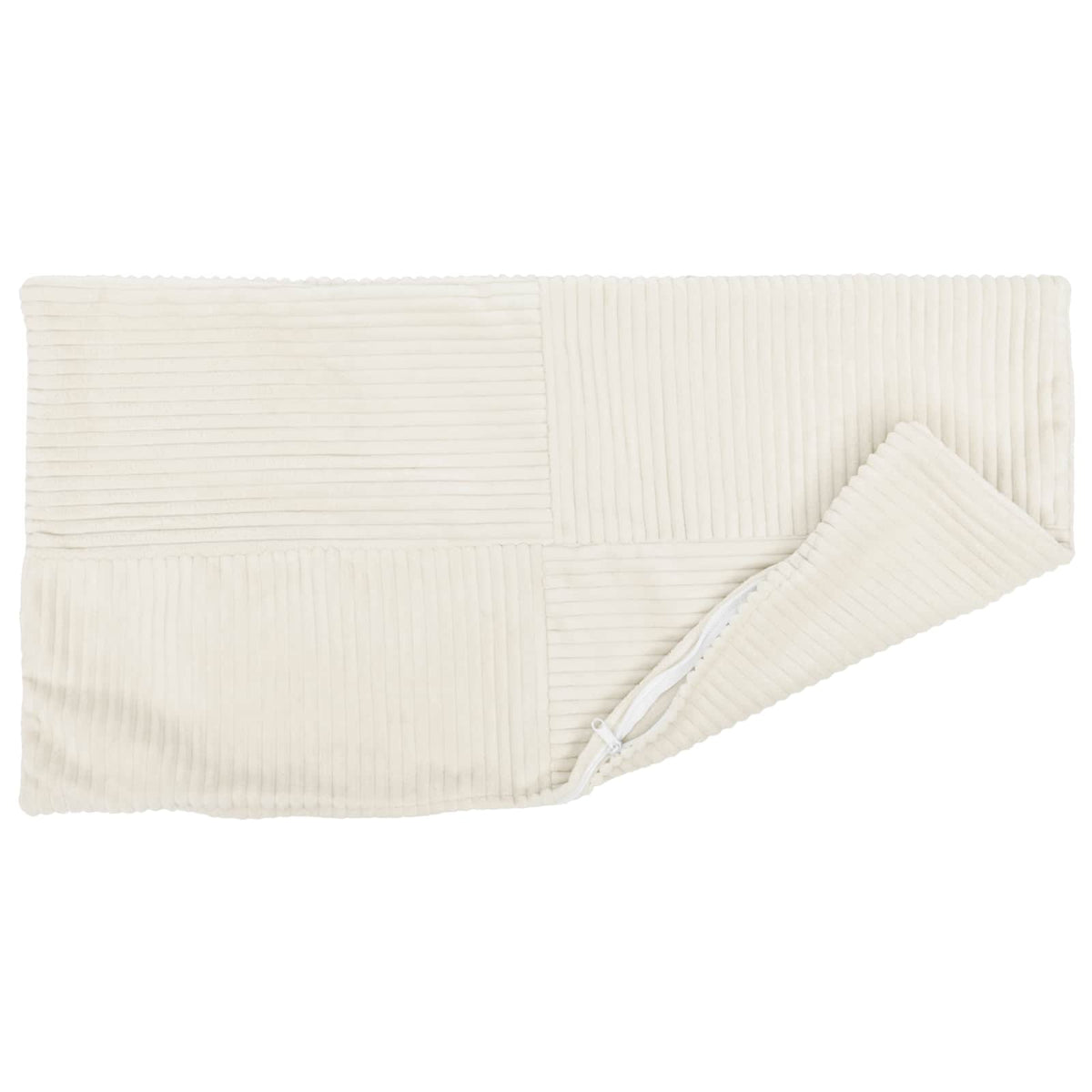 Cushion Cover 12 pcs ALMELO Cream 40 x 80 cm Corduroy
