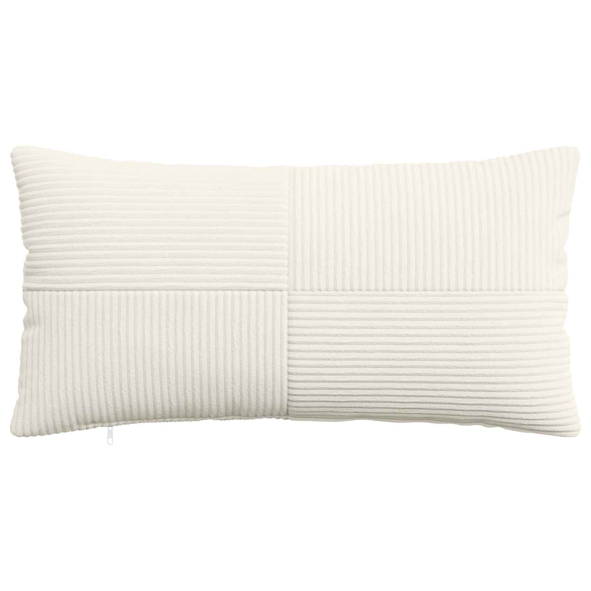 Cushion Cover 12 pcs ALMELO Cream 40 x 80 cm Corduroy