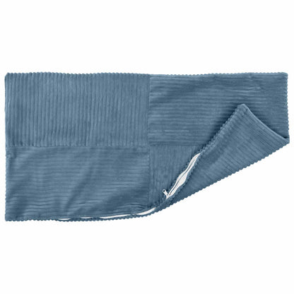 Cushion Cover 12 pcs ALMELO Blue 40 x 80 cm Corduroy
