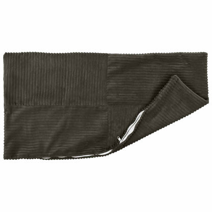 Cushion Cover 6 pcs ALMELO Anthracite 40 x 80 cm Corduroy