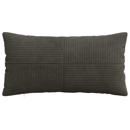 Cushion Cover 6 pcs ALMELO Anthracite 40 x 80 cm Corduroy