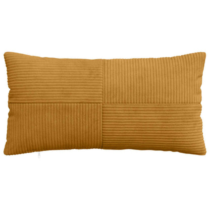 Cushion Cover 6 pcs ALMELO Yellow 40 x 80 cm Corduroy