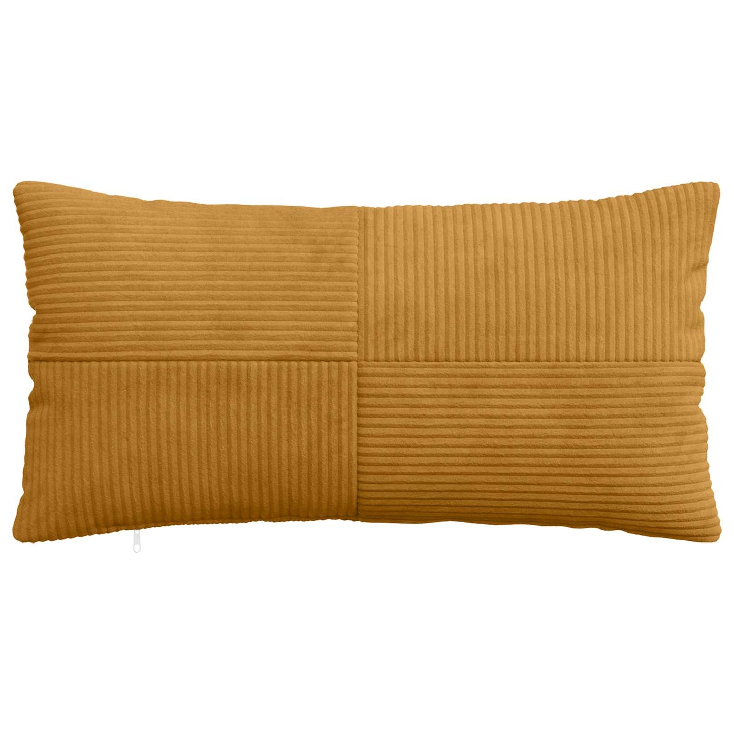 Cushion Cover 12 pcs ALMELO Yellow 40 x 80 cm Corduroy